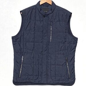 BANANA REPUBLIC Men’s water resistant modular system navy puffer vest large
